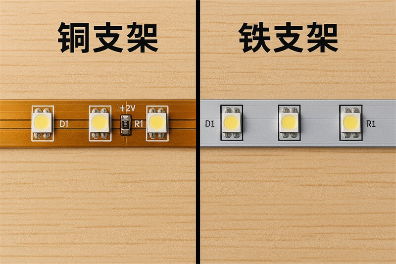 铜支架vs铁支架