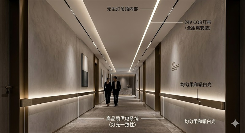 高端商业空间LED线性照明场景