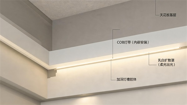 现代住宅吊顶灯槽结构剖面展示.JPG