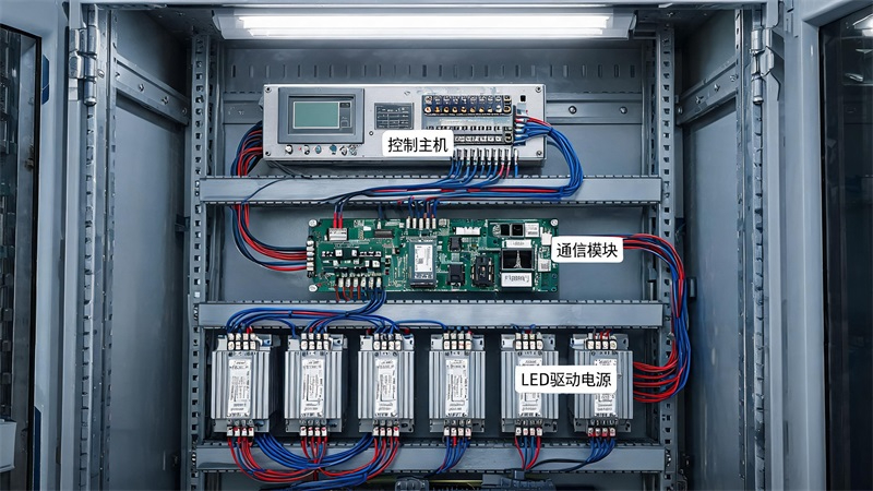智能照明控制柜内部展示.JPG 智能照明控制柜内部展示.JPG