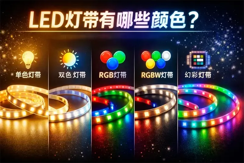 LED灯带有哪些颜色？如何进行区分？