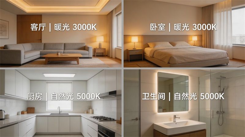 3000K与4000K实测：全屋色温到底怎么选