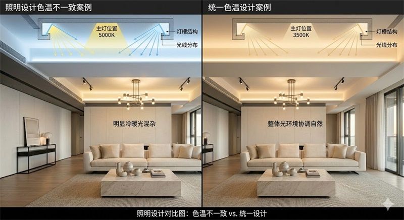主灯与灯带如何搭配？照明分层设计思路解析