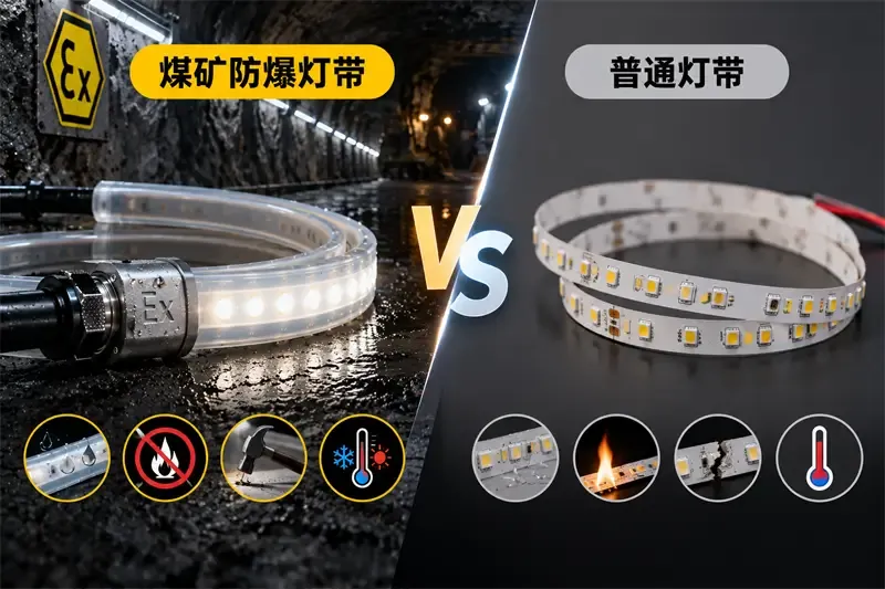 煤矿防爆灯带与普通灯带有什么区别？