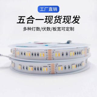 RGB CCT 5050双色温调光五合一6线复合灯带 DC12V/24V - 1